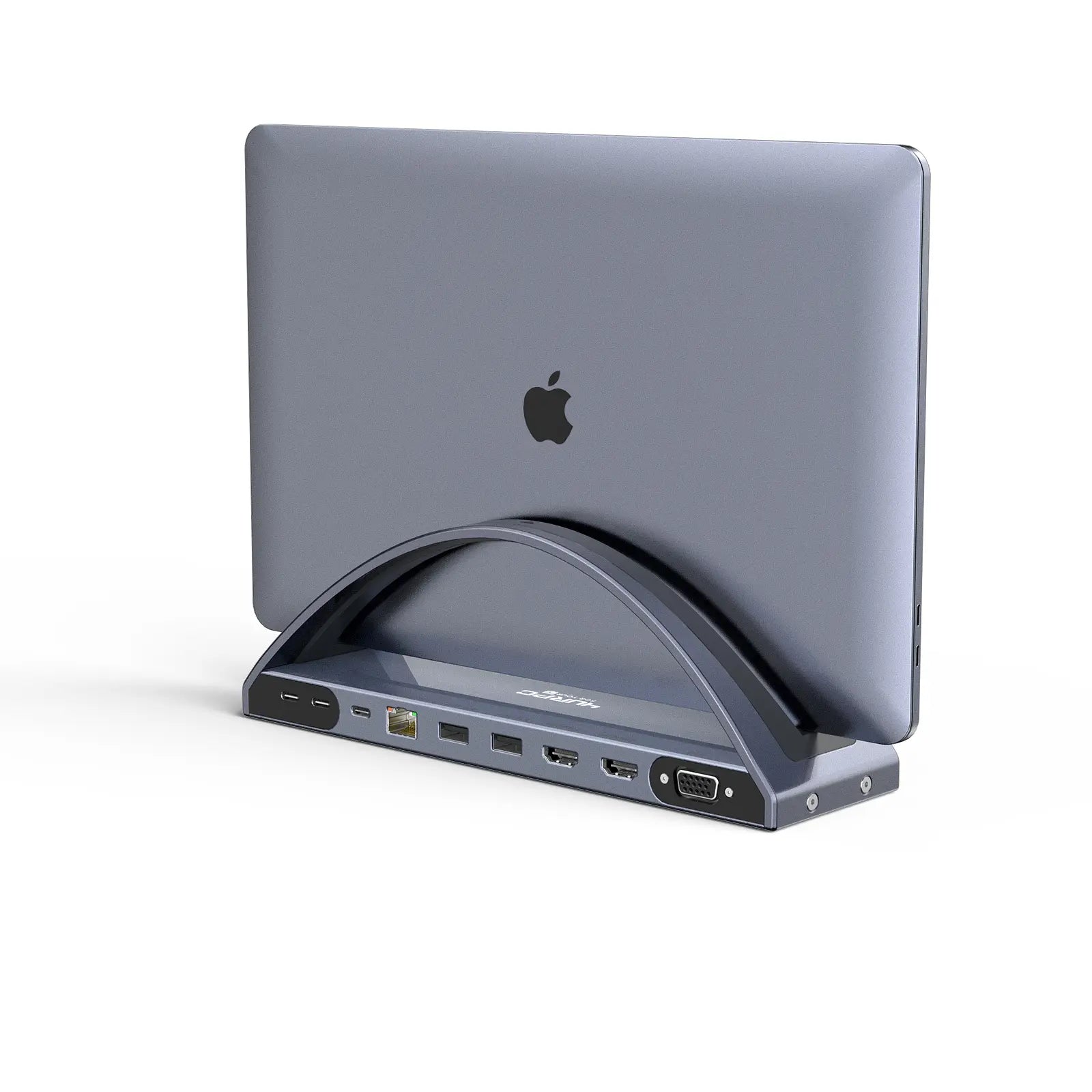 Macbook Vertical Stand Dual Monitor USB C Docking Station- 4URPC