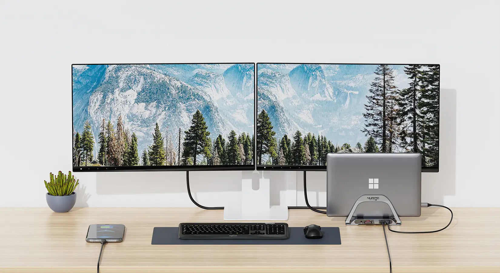 4URPC Laptop Docking station and USB Hub C for your PC Monitor