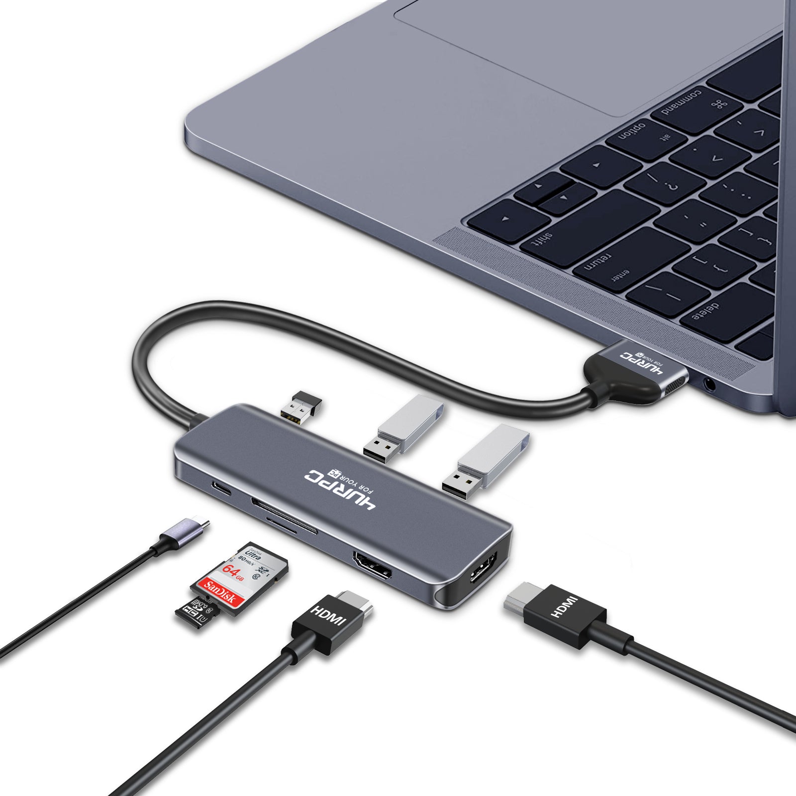 diferente a Buscar a tientas formato Dual Monitor Docking Station USB C Dock for MacBook Pro Air 4URPC Port