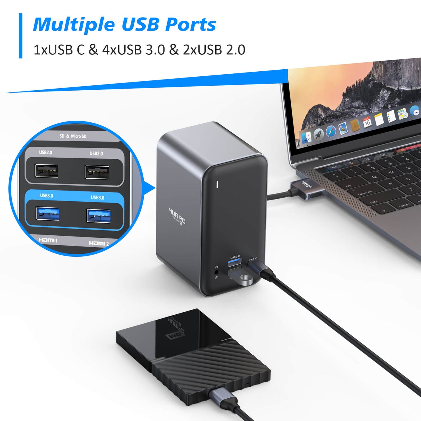 14 Ports Massive Mac Docking Station