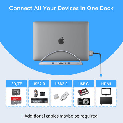 Connect All Your Devices In 4URPC ZC01 Docking Station Stand