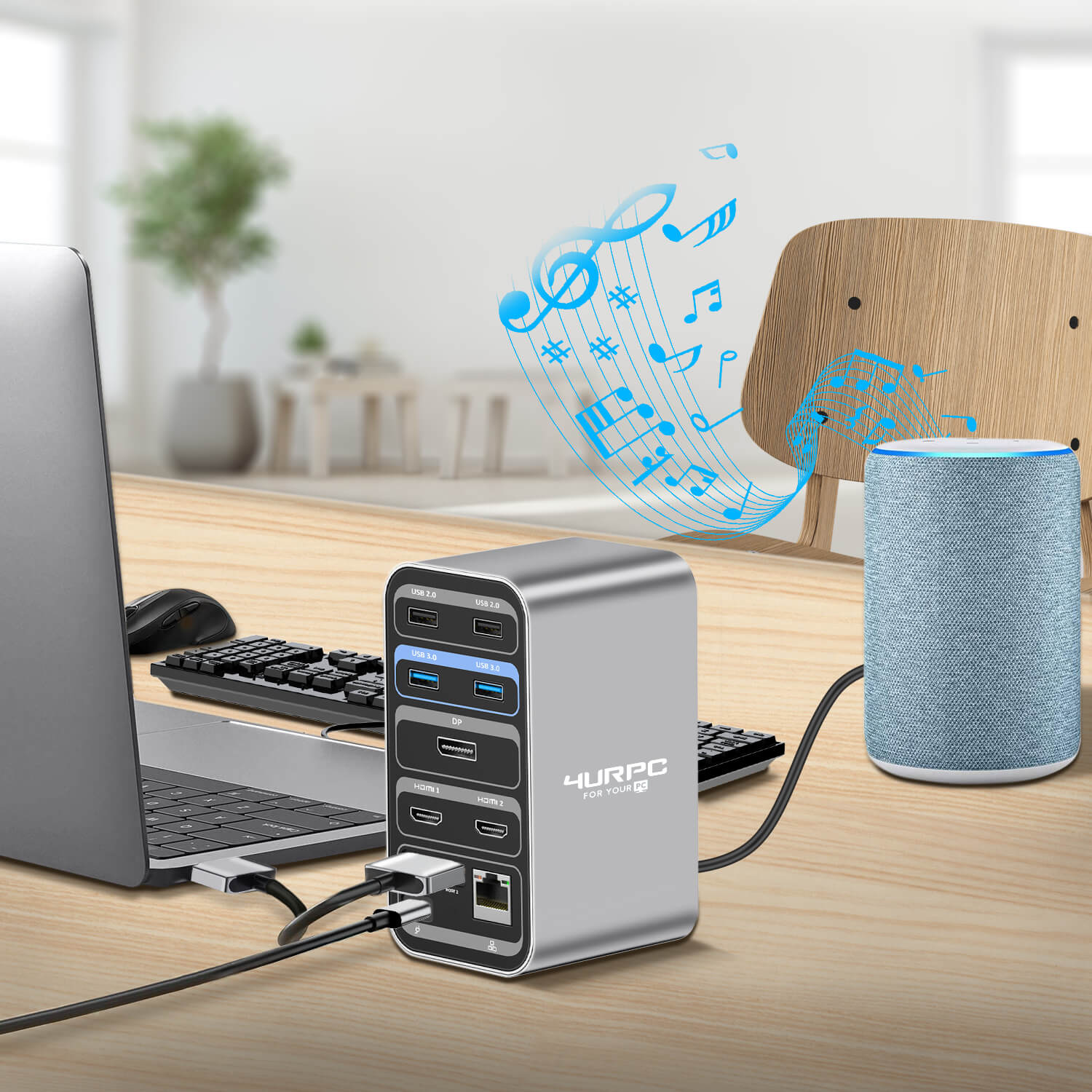 New USB-C dock triples M1 Mac external monitor support, Anker says