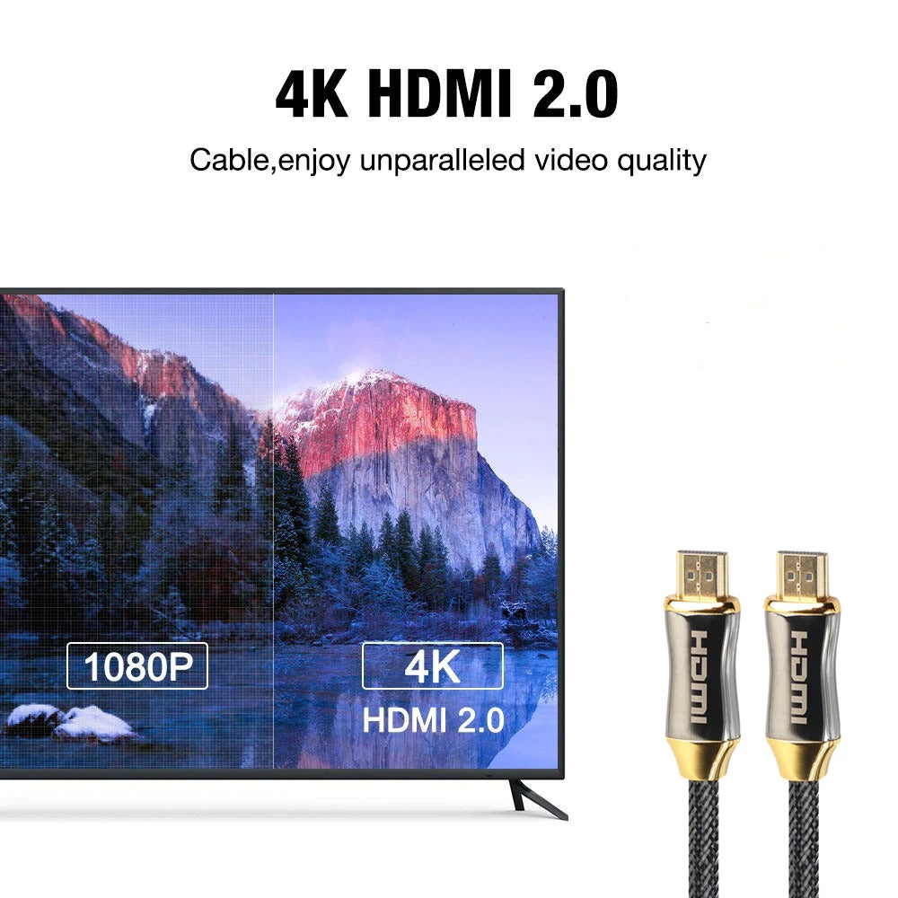 4urpc HDMI Cable High Speed 2.0 Golden Plated Connection Cable