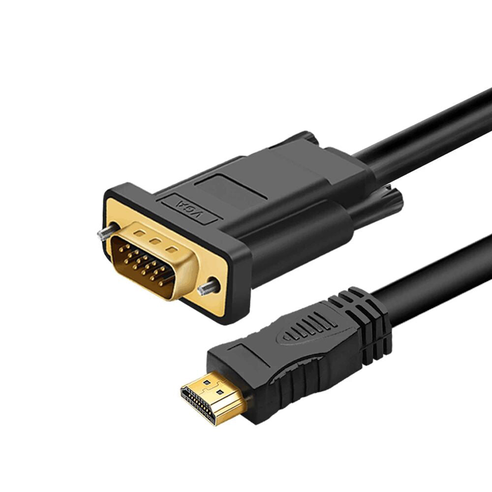 HDMI to VGA Cable Cord Audio Video HDMI male to VGA male cable