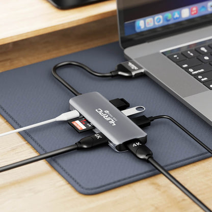 USB C Dock for MacBook Pro Air Adapter Hub HU-106